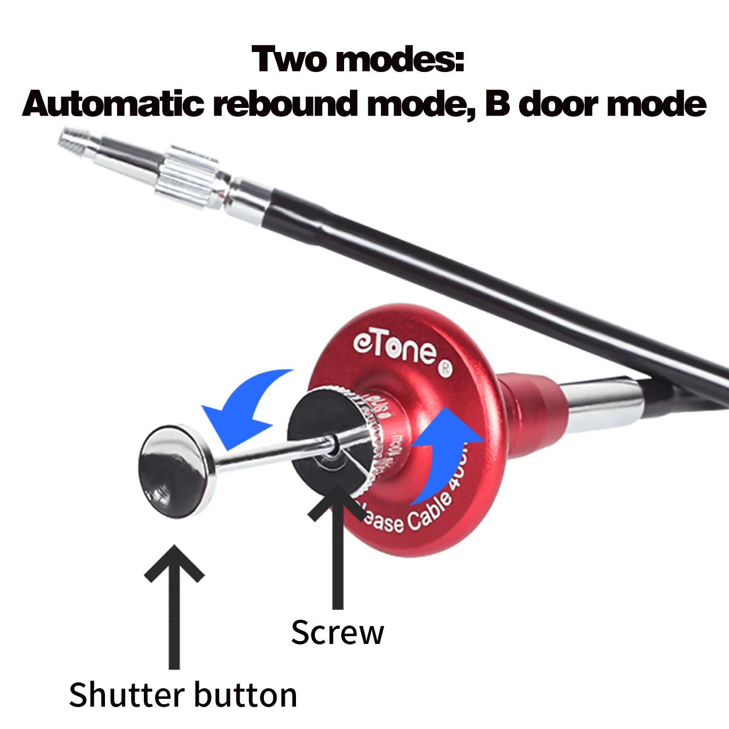 eTone 40cm/70cm/100cm Mechanical Shutter Release Control Cable for Digital Camera and Film Camera