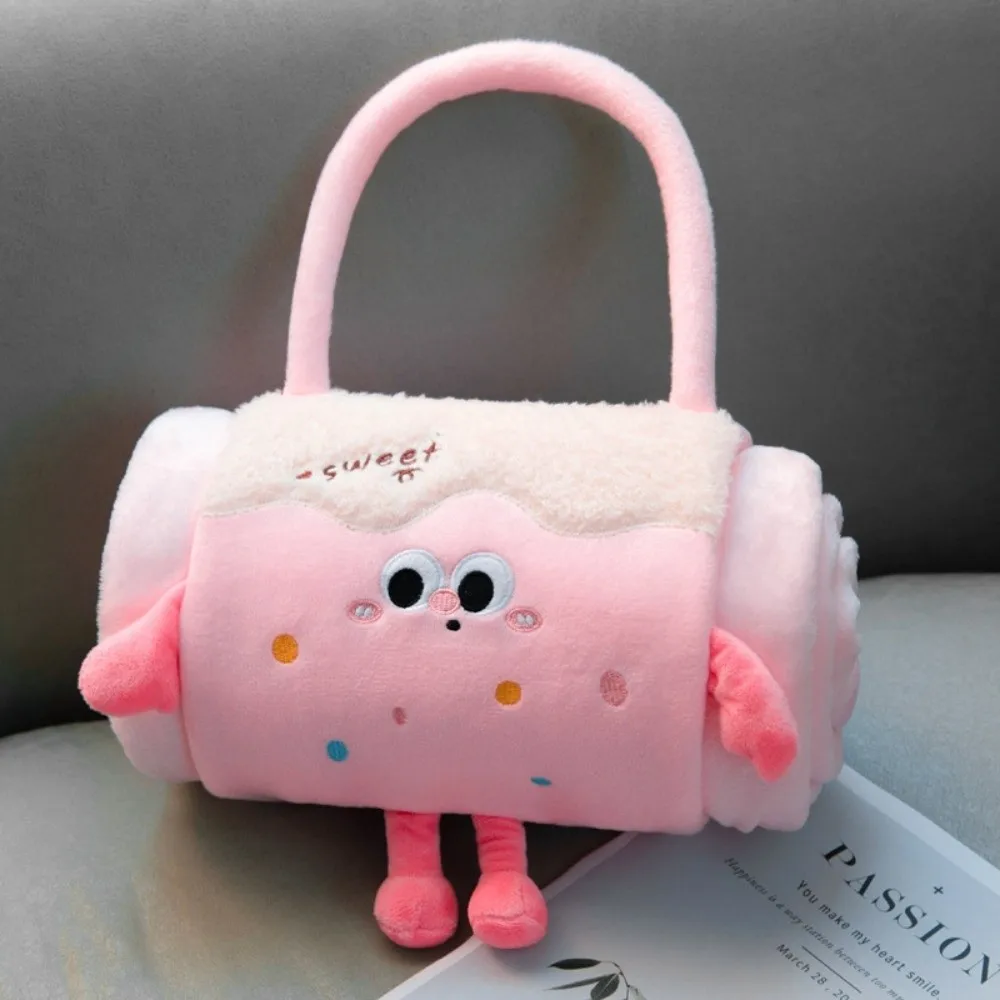 

Soft Cartoon Doll Blanket Comfortable Warm Office Blanket Lightweight Dual-use Three-dimensional Roll Blanket Travel Car Nap