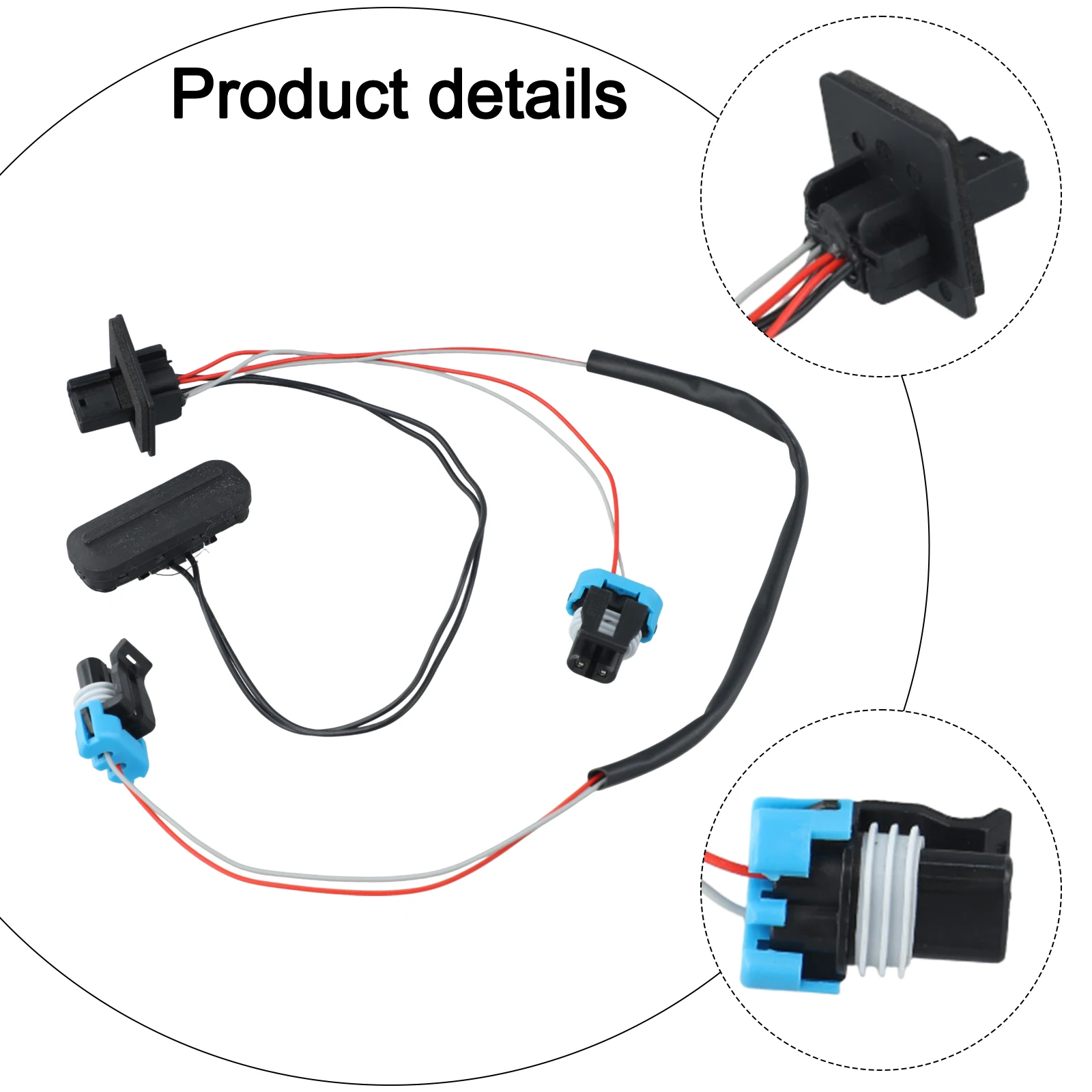 Black Boot Opening Switch Replacement Switch Stable Characteristics User-friendly Installation Easy To Install