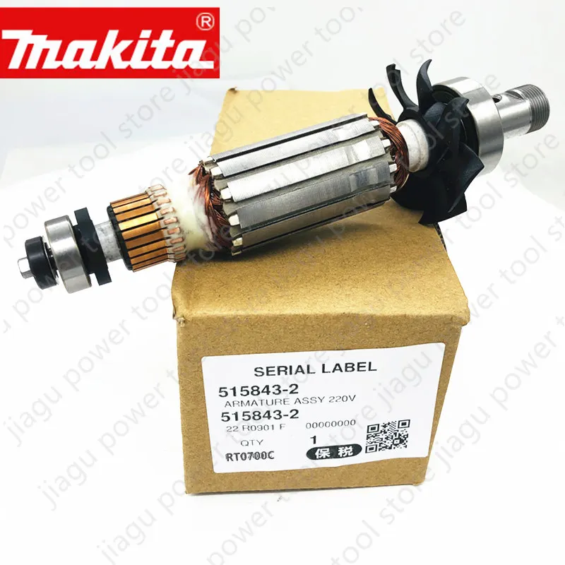 Âncora do Rotor da Armadura Ac220240v Makita Rt0700c 5158440 5188025 515843-2