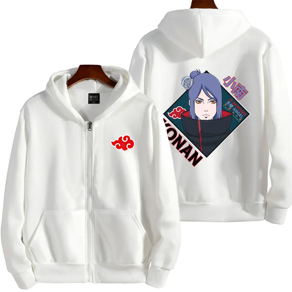 Naruto 2024 New Hooded Naruto Konan Fashion Print Men's and Women's Autumn Fashion Loose Hooded Sweatshirt