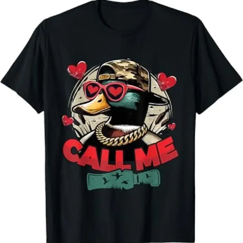 Call Me Duck Hunting Retro Valentine s Day Men Women T Shirt