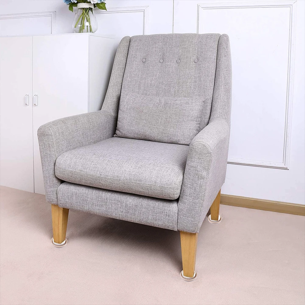 

20Pcs Furniture Glide Floor Pads Self-Adhesive Sliding Protectors for Wooden Chairs Tables Desks Floor Surfaces