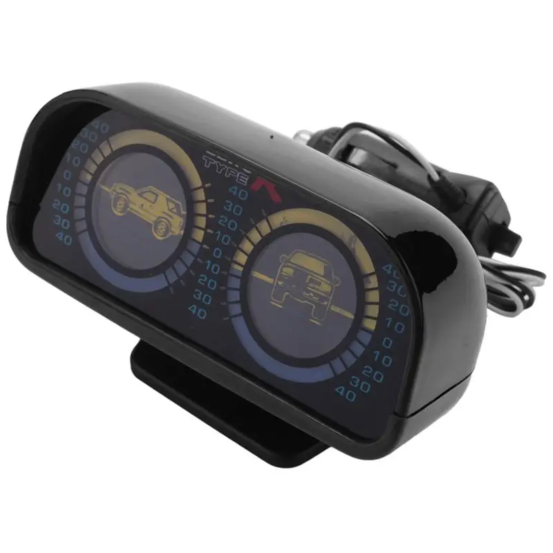 Efficientt-Euro Typer Car Adjustable Compass Balancer Slope Meter Tachometer