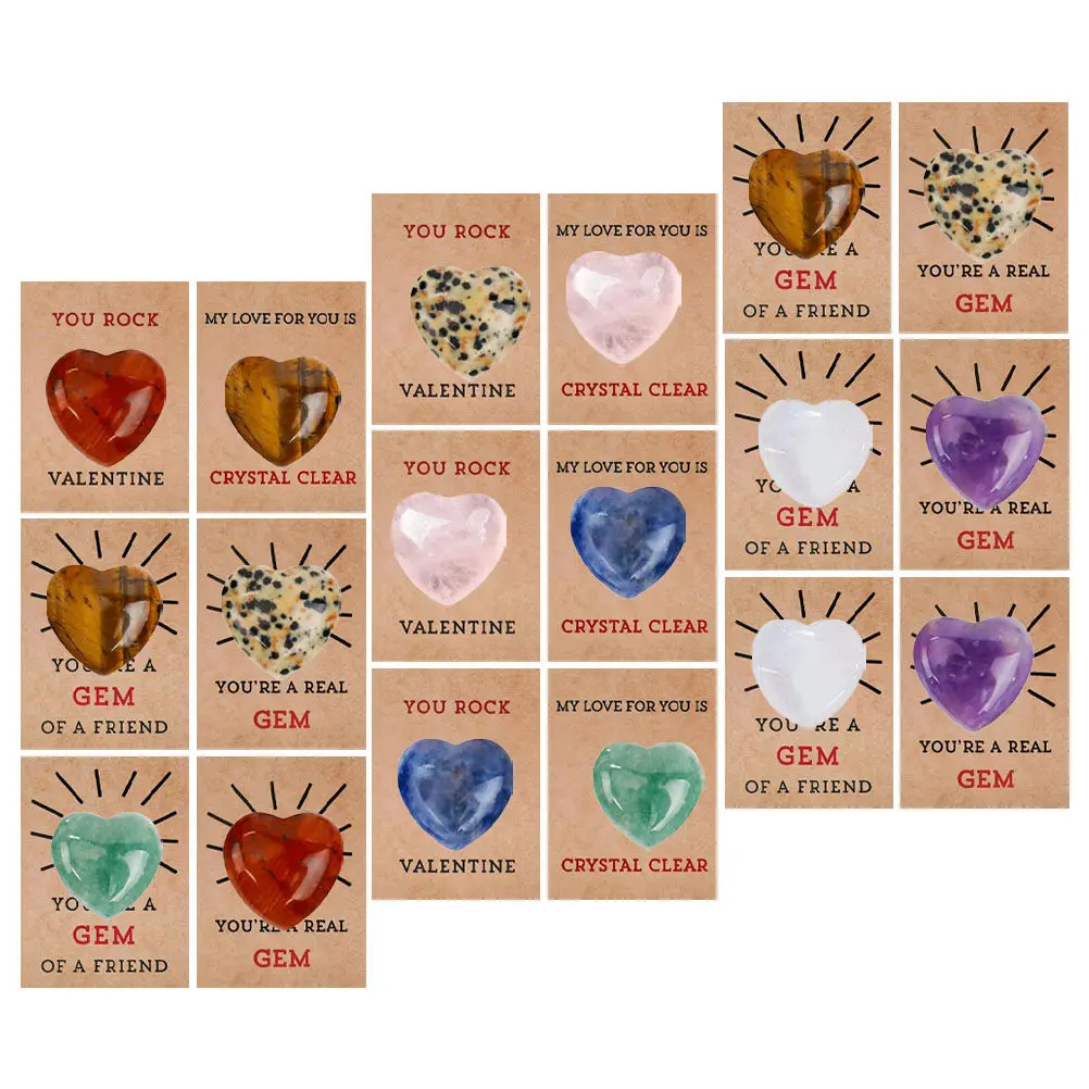 

Набор открыток ко Дню святого Валентина для детей: нежные открытки в форме сердца с кристаллами, подарки для класса, оптовые призы, сувениры для вечеринок, поздравительные открытки в форме сердца