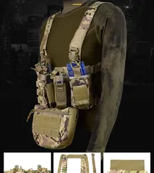 Military Enthusiast Outdoor D3 Tactical Chest Hanging Multifunctional Vest MC Lightweight Bellyband Vest Set