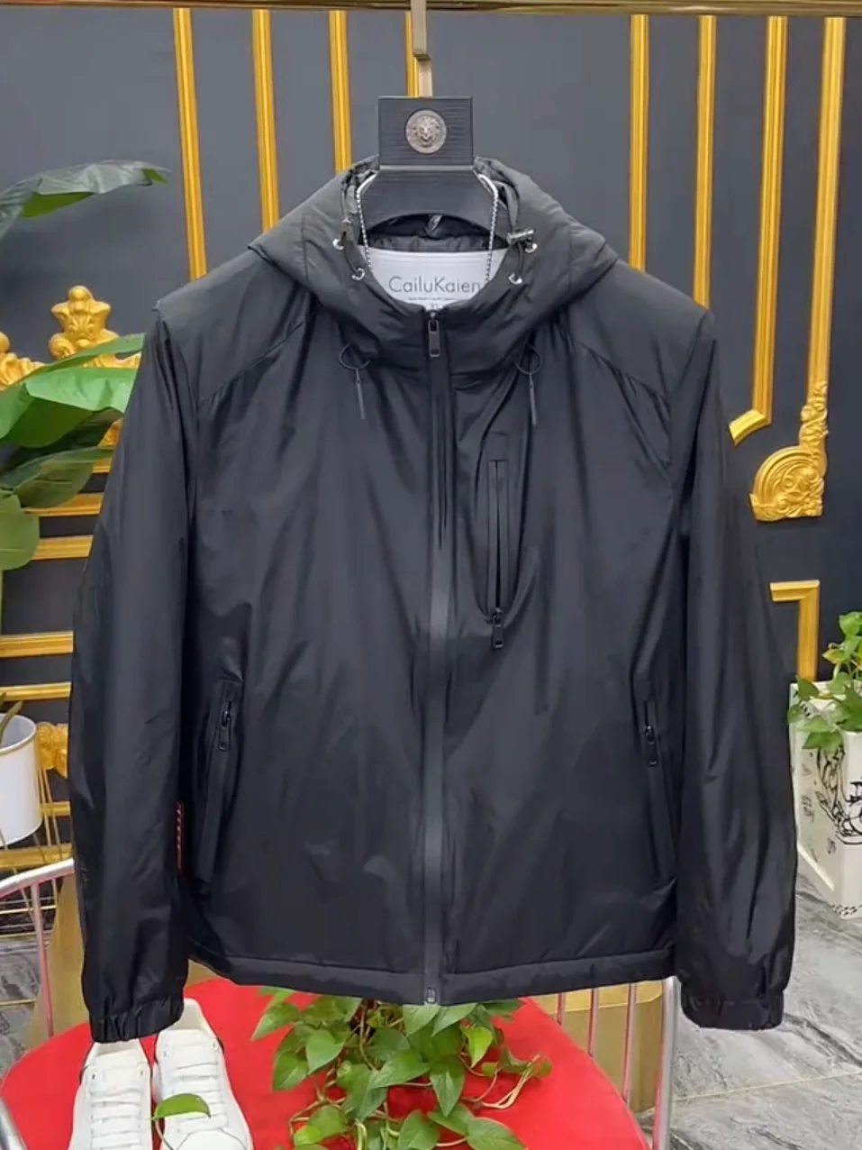 

Высококачественная мужская хлопковая куртка с капюшоном, осенне-зимняя, новая, модная, универсальная, удобная, приталенного кроя, с длинными рукавами, на молнии.