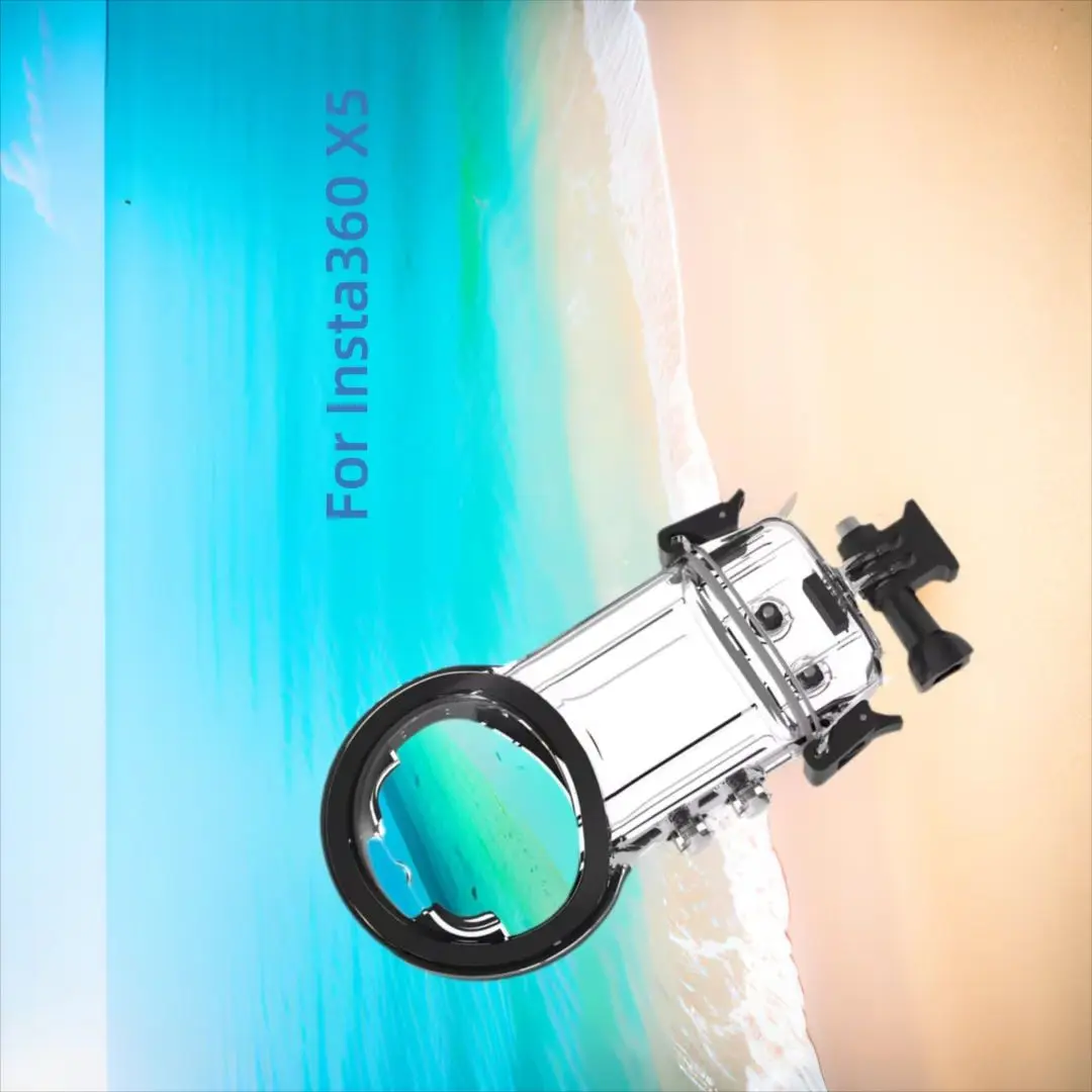40-Meter Dive Protection Case for Insta360 X5 - Waterproof Panoramic Sports Camera Cover, Durable Anti-Pressure Dive Gear