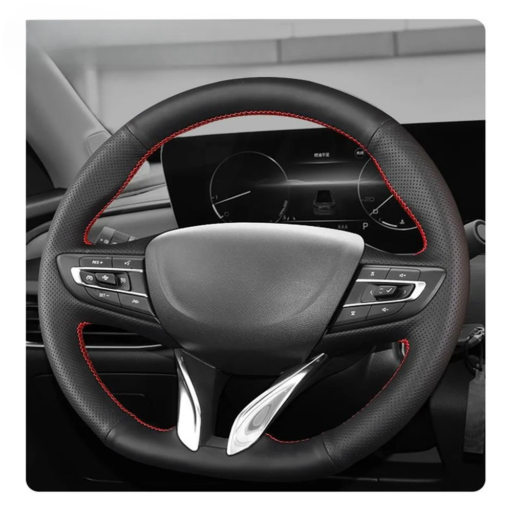 Hand Sewn Genuine Leather Automotive Steering Wheel Cover Automotive Interior Accessories For Buick Veron Pro 20 21 22 23