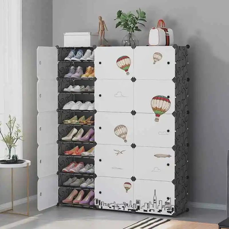 

Shoe Rack Storage Rack, Simple and Economical, Suitable for Home Use, , with a Dust-proof Shoe Cabinet at the Entrance.