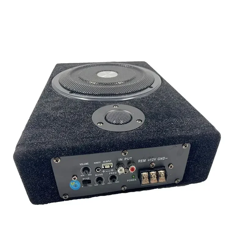 Durable Ultra-thin 10-inch Small Steel Cannon 12V Subwoofer Car Subwoofer Modified Active Cannon Bluetooth with Mounting Cable