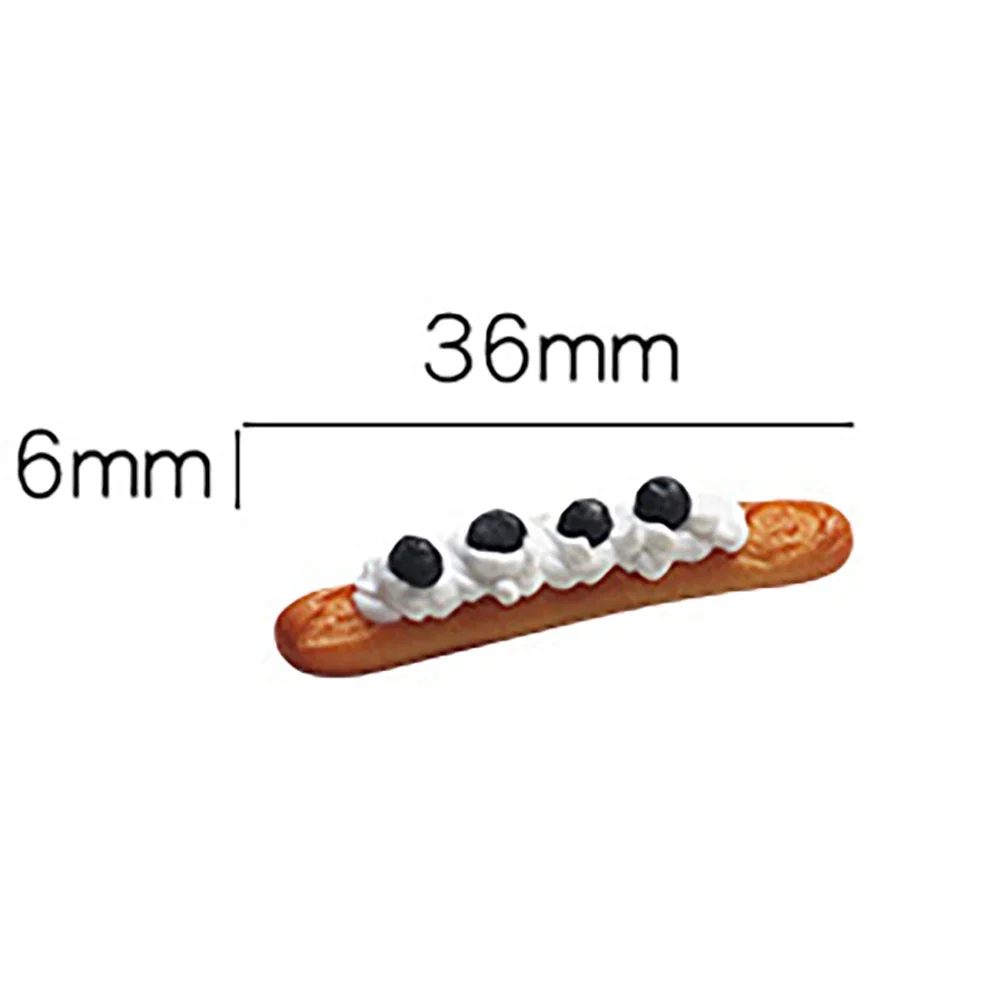 1 個 1/12 ドールハウスアクセサリーミニチュアフレンチバゲットミニフルーツクリームパン模型玩具ドールハウス装飾 OB11