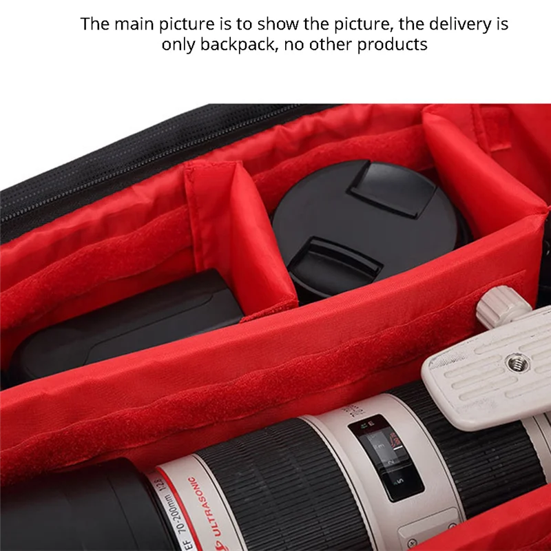 

ABKN-SLR Camera Bag Digital Lens Outdoor Photography Backpack Waterproof Fabric Large Capacity Multi-Fun Bag