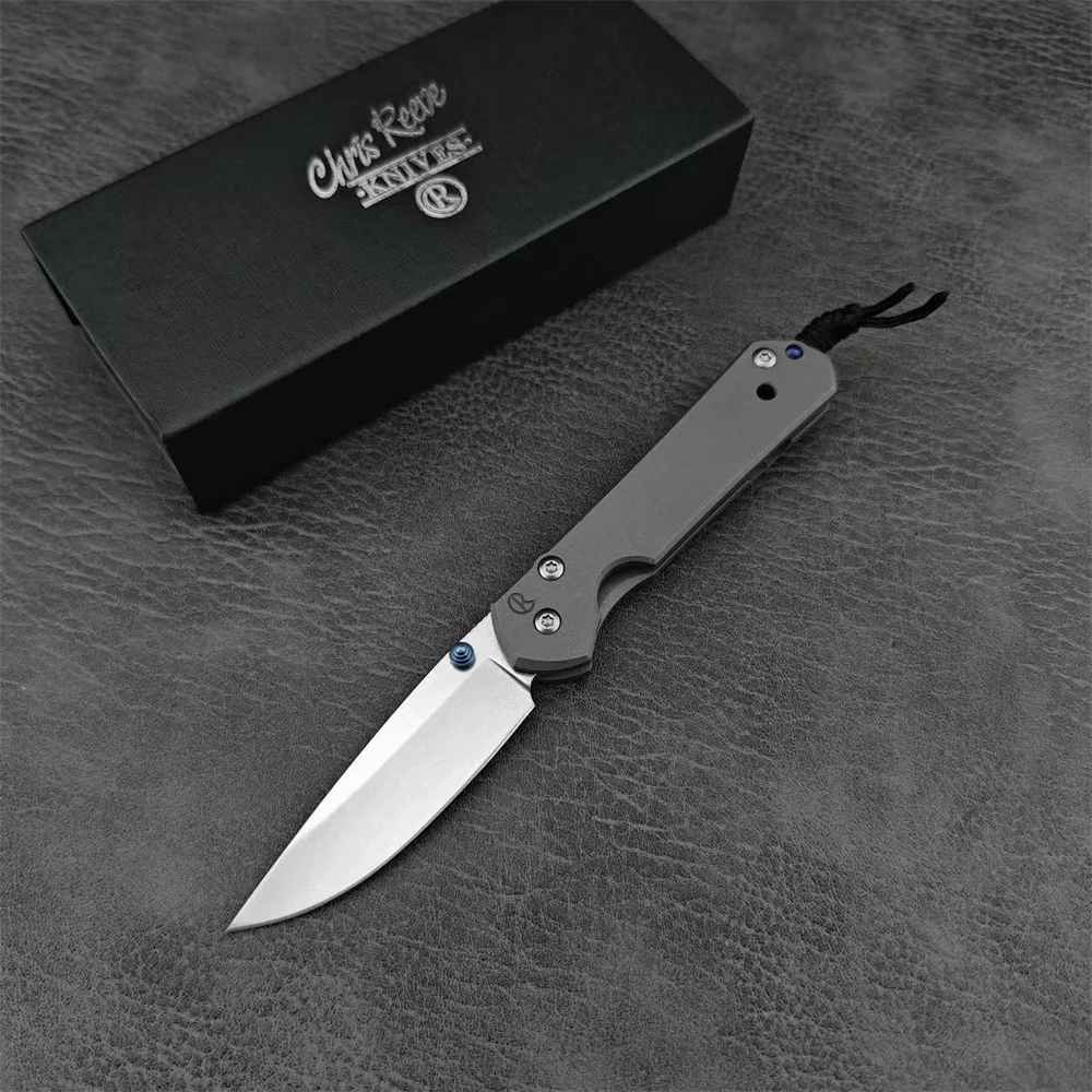 Chris Reeve Folding Pocket Knife D2 Blade Titanium Alloy Handle High Quality Outdoor EDC Survival Hunting Camping Tool