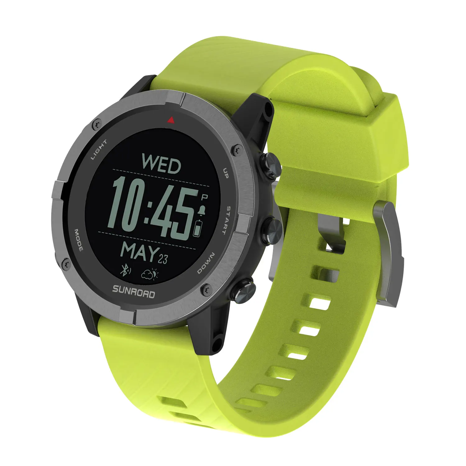 SUNROAD T3 GPS+GLONASS+Compass Outdoor Sports Watch Fitness Tracker Running 5ATM Waterproof Hard APP From Play store For Andriod