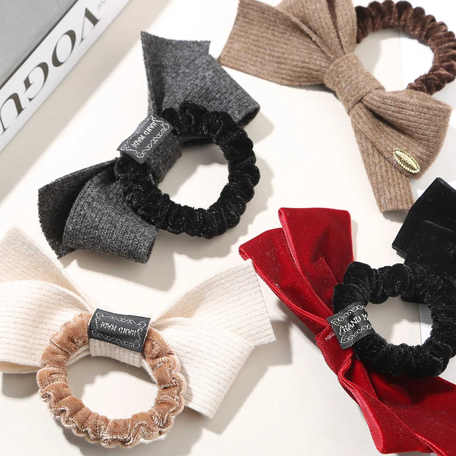 

Woman Bows Hair Bands Hair Accessories Fashion Korean High Elasticity Hair Tie Scrunchies for Girl Versatile Ponytail Hairband