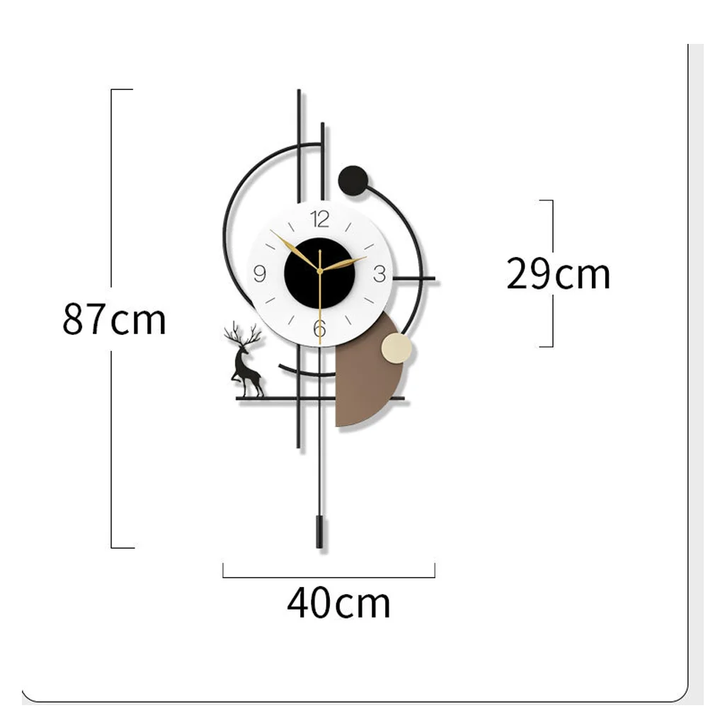 Wall clock, living room 2025 new creative induction light, clock hanging on the wall, modern simple decoration, silent clock