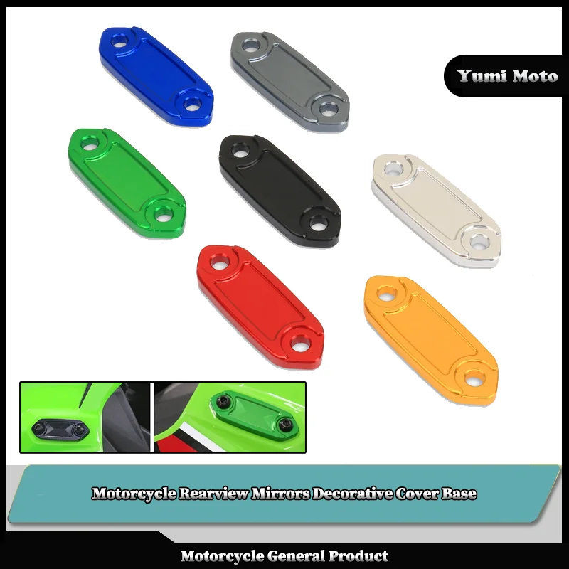 

Motorcycle Rearview Mirrors Seat Decorative Cover Mirror Base Fit For KAWASAKI Universal Product Z1000 Z100SX NINJA1000SX 250