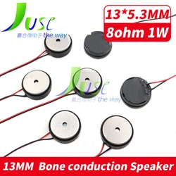 10PCS 13/16MM Bone Conduction Mini Speaker Multimedia DIY Slim Portable Internal Magnet Loudspeaker 13/16*5.3MM 8R 1W For Audio