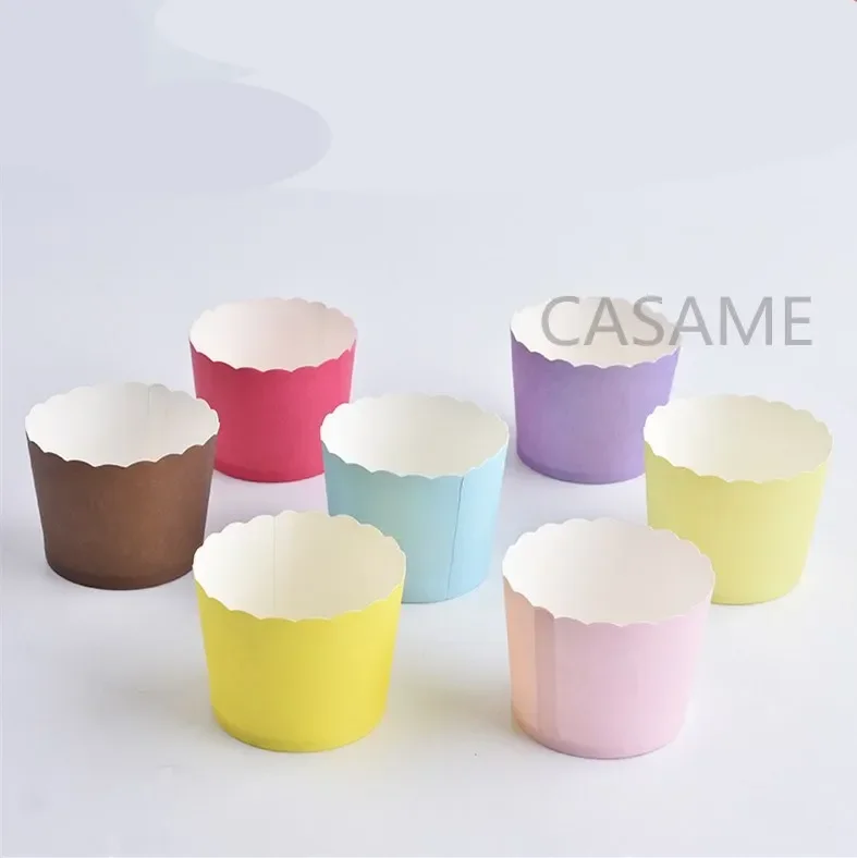 10pcs mini Muffin Paper Cup Coated High Temperature Resistant Cake Snack Cupcake Wedding Party Baking Kitchen Accessories