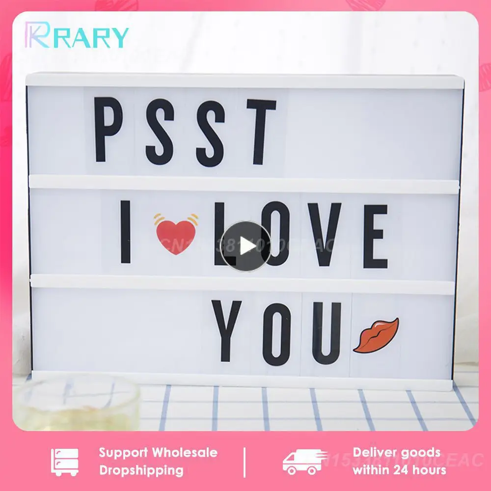 

Led Combination Light Usb A4 Letter Light Box For Party Decoration Powered Night Battery Message Board Box Symbol Cards Decor
