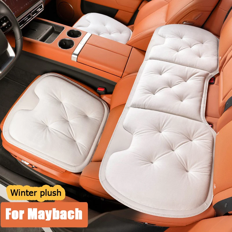 

1pcs Flannel Car Seat Cushion Non-Slip Seat warm Protective Covers For Mercedes Benz Maybach S-Class Auto Accessories