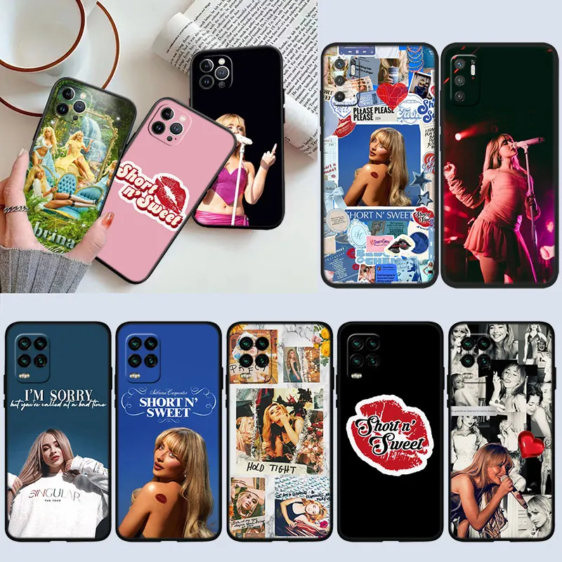 Capa de Celular Premium AR70 Sabrina Carpenter Nova para OPPO A3 Pro A72 A74 A76 A77 A77S A78 A79 A94 A95 A18 A40M A58