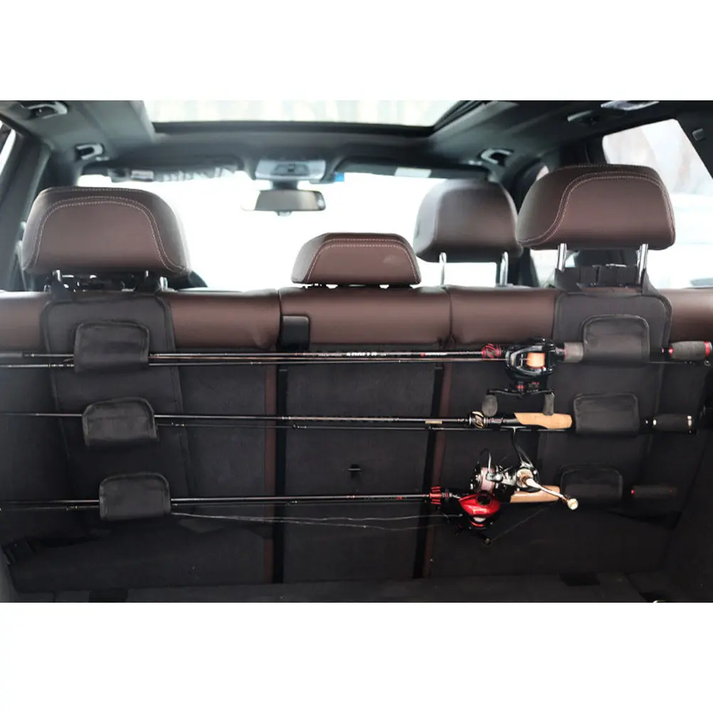 

Набор из 1 шт. Профессиональный держатель для удочек в автомобиль, крепление на подголовник, органайзер для удочек с защитными чехлами, сборка не требуется