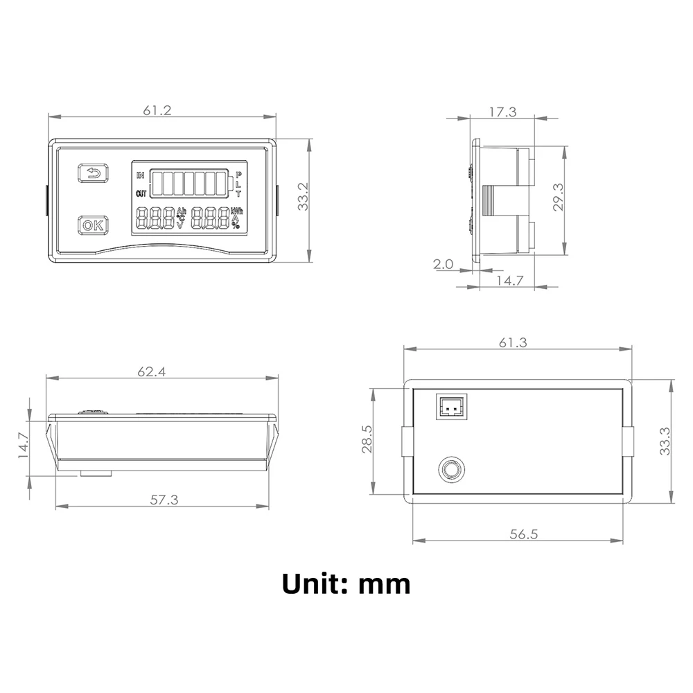 [QV61] DC 9-120V LCD Digitaler Spannungs- und Batteriestandsmesser Universeller Batteriestandsanzeiger für verschiedene Batterietypen – Detail 15