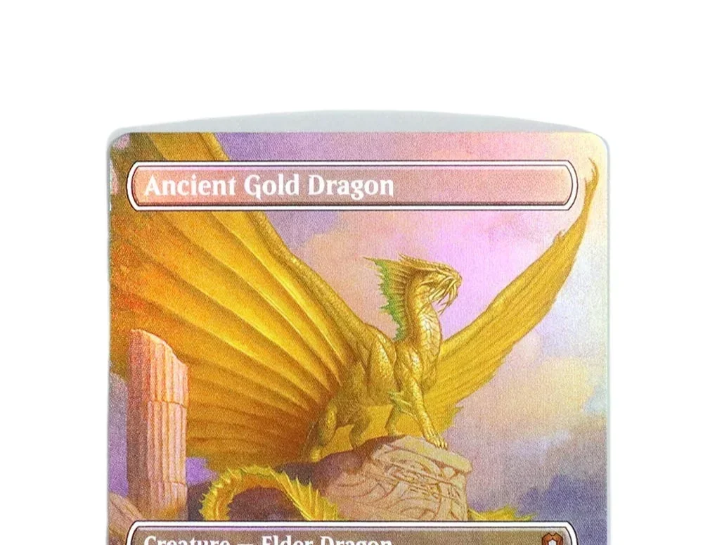 (التنين الذهبي القديم) هولو / احباط TCG بطاقات الوكيل السحرية جودة الوكيل جمع مجلس اللعب لعبة بطاقات التداول الوكيل #3