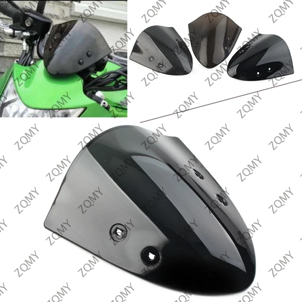 Couverture d'écran de pare-brise avant de moto, capot de carénage pour Kawasaki ER-6N ER6N 2012 2013 2014 2015 2016