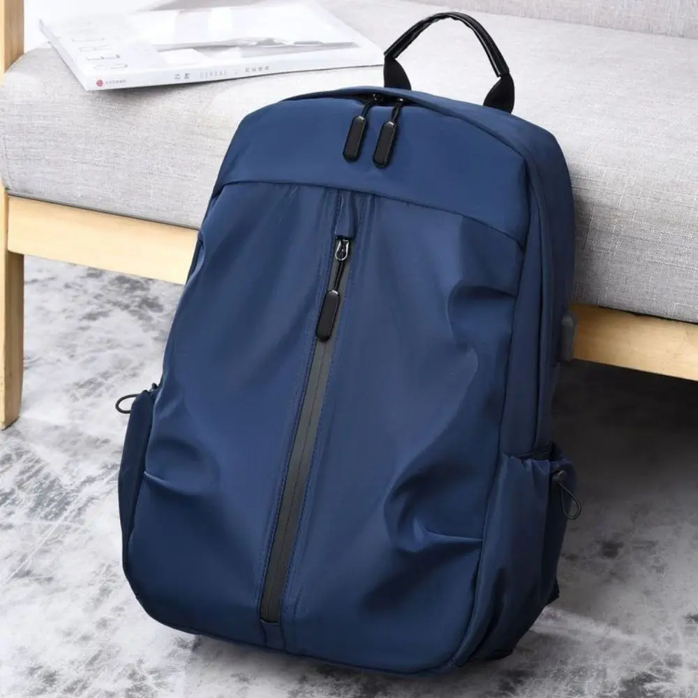 

High Quality Nylon Versatile Backpack Large Capacity Washable Computer Bag Grey Black Blue School Bag Commuting