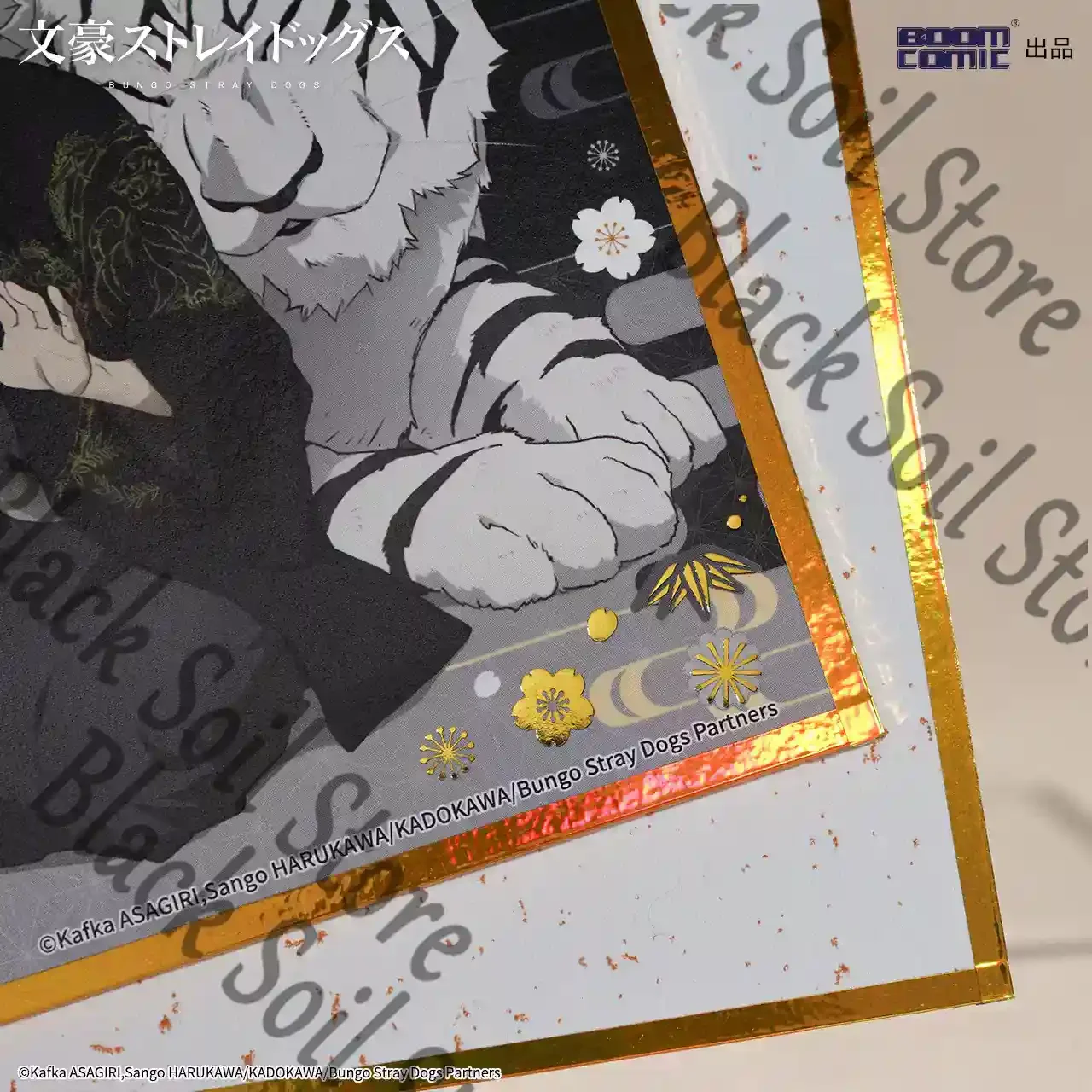 Anime Bungo Stray Dogs Dazai Osamu Nakahara Chuya Nikolai Gogol‌ Cosplay Cartoon Genuine Badge Signboard Color Paper Collection view 6