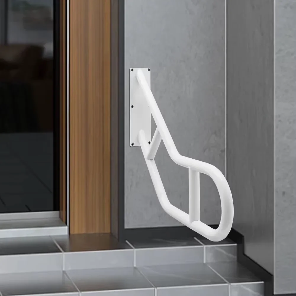 1pc U-shaped Handrail Railing for 1-2 Steps Wall Mount Step Hand Rail Grab Bar