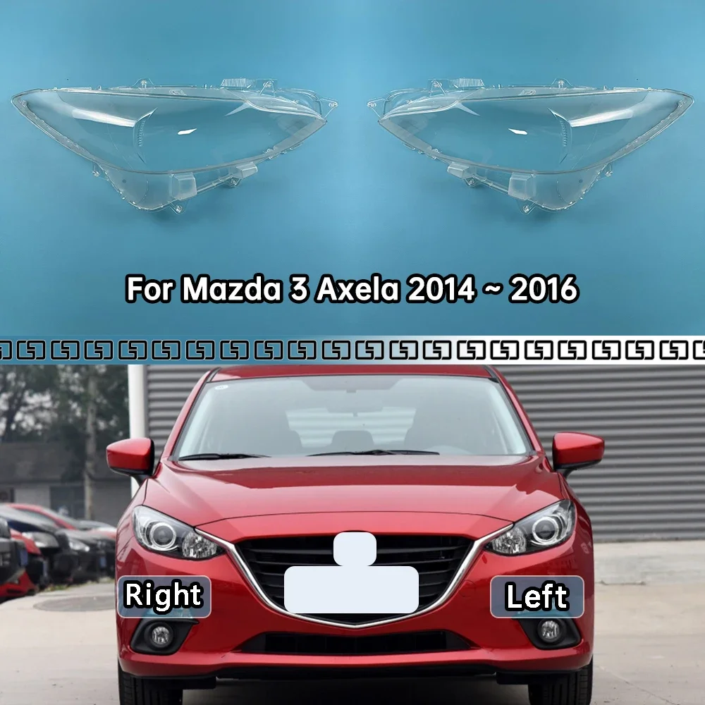 

Для Mazda 3 Axela 2014 2015 2016, крышка фары, прозрачный корпус фары, линза, замена оригинального абажура из плексигласа