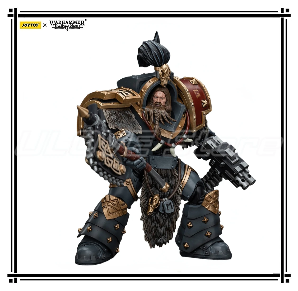 

In stock Original JOYTOY 40K Space WolvesVaragyr Wolf Guard SquadVaragyr Terminator 2 1/18 Action figure Model Toys Gift