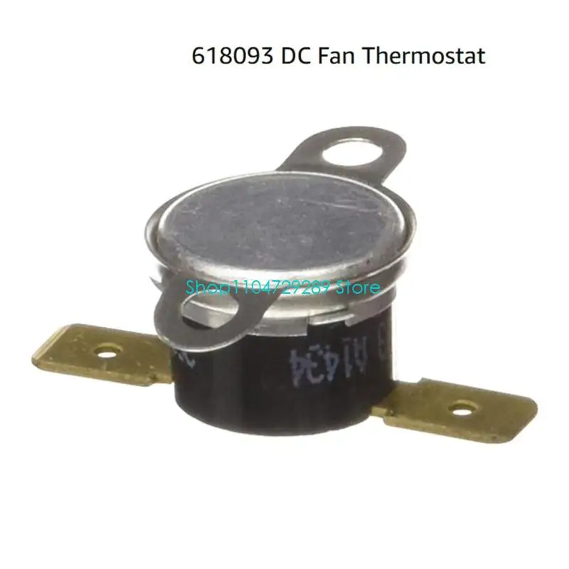 D8KE Fast Response Point Fan Control Part Fan Thermostat 618093 for Norcold Refrigerator Rear Cooling Service,