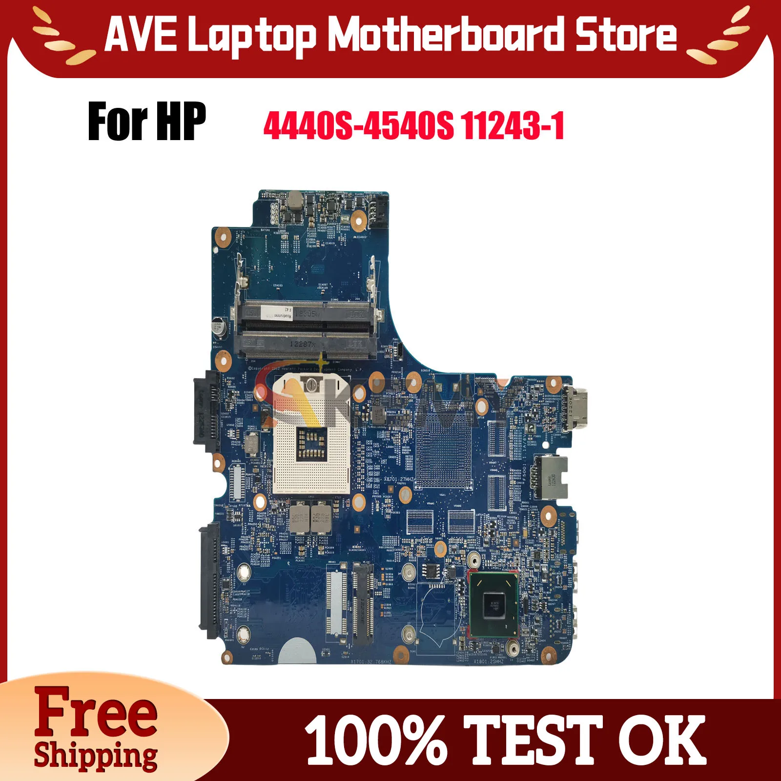 11243-1 683495-001 For HP Probook 4440S 4540S 4740S Laptop Motherboard With HM76 DDR3 100% Fully Tested