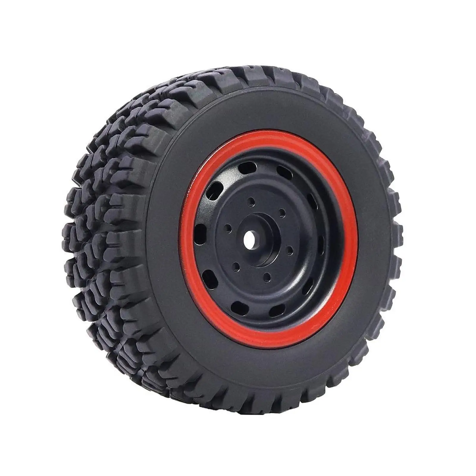 RC Wheels and Tires Modified Aggressive Pattern Set Soft Rubber Rims for 16104 RC Car on Road Off Road Scenarios