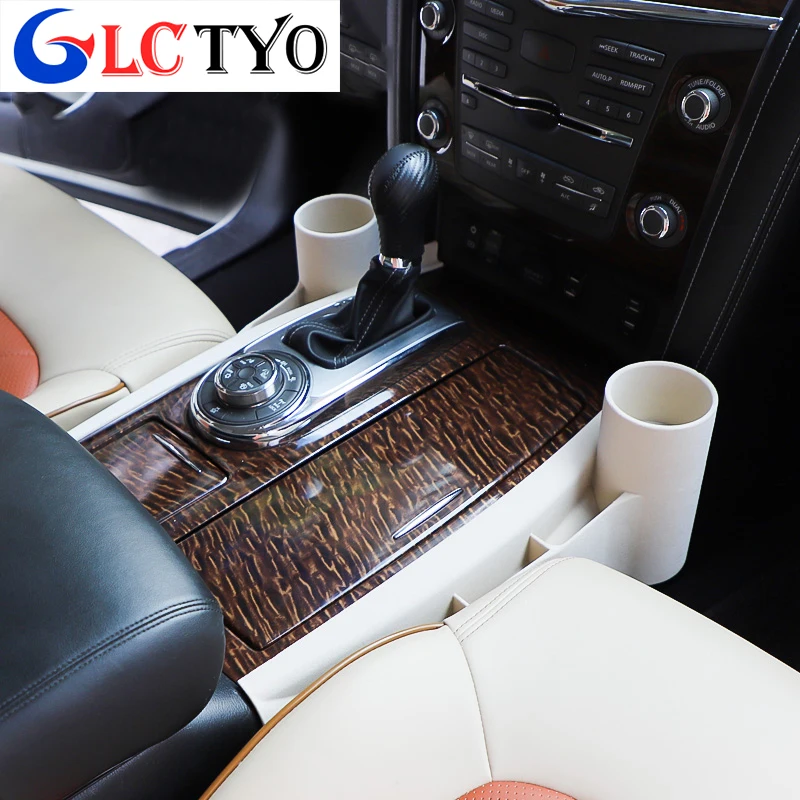 For Nissan Patrol Y62 2010-2021 2015 2019 2018 2017 2016 Water Cup Storage Box Seat Gap Bracket Interior Decoration Accessories