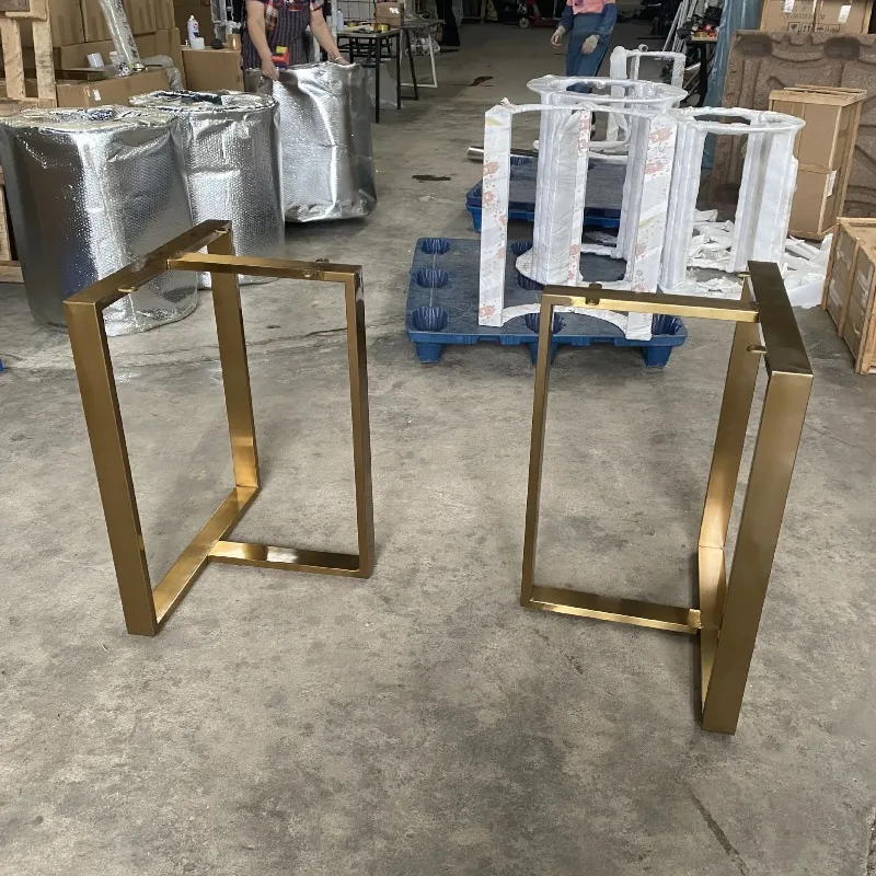 Quality stainless steel dining table tripod base bracket marble stainless steel legs table feet carbon steel