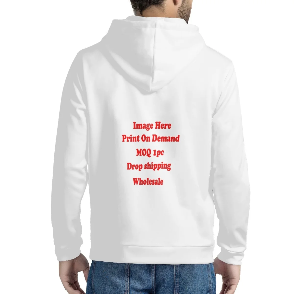 Printed Hoodies Loose Long Sleeve Tops 3D Print Sweatshirts Blank Full Zip Up Hoodie Custom Personalized Football Team Hoodie