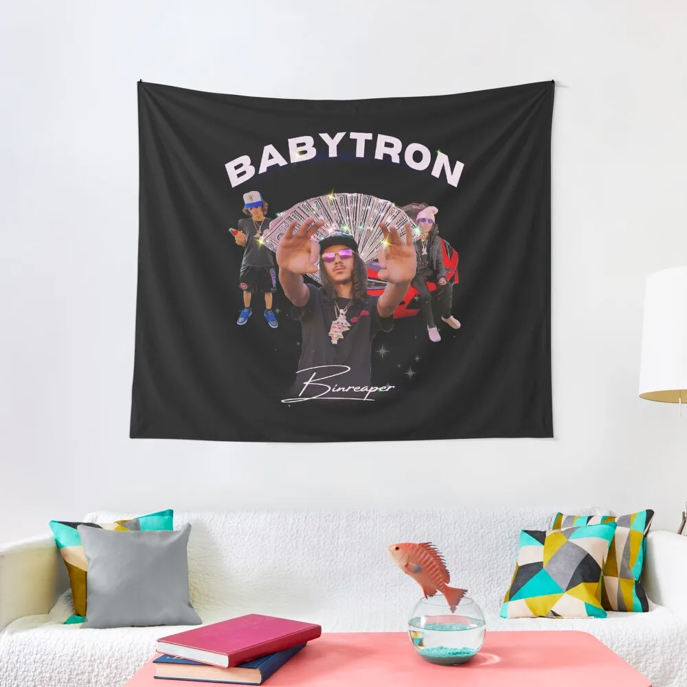 

babytron 90s rap tee shirt Tapestry Room Decor For Girls Carpet Wall Decoration For Bedroom Tapestry