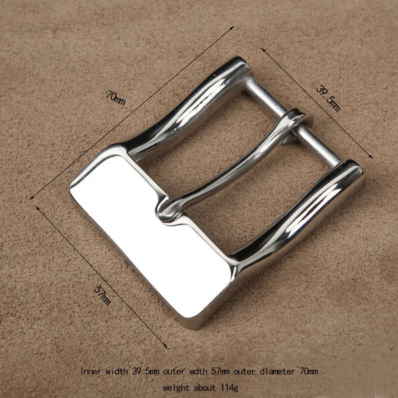 New stainless steel brass belt buckle Men\'s solid belt Buckle Retro Belt buckle Casual Accessories Smooth 4.0cm belt buckle