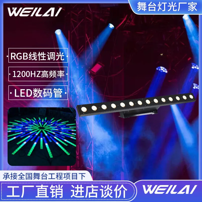 

Customized 14 3W warm white LED matrix marquee point control LED wall washer DMX512 stage lighting equipment