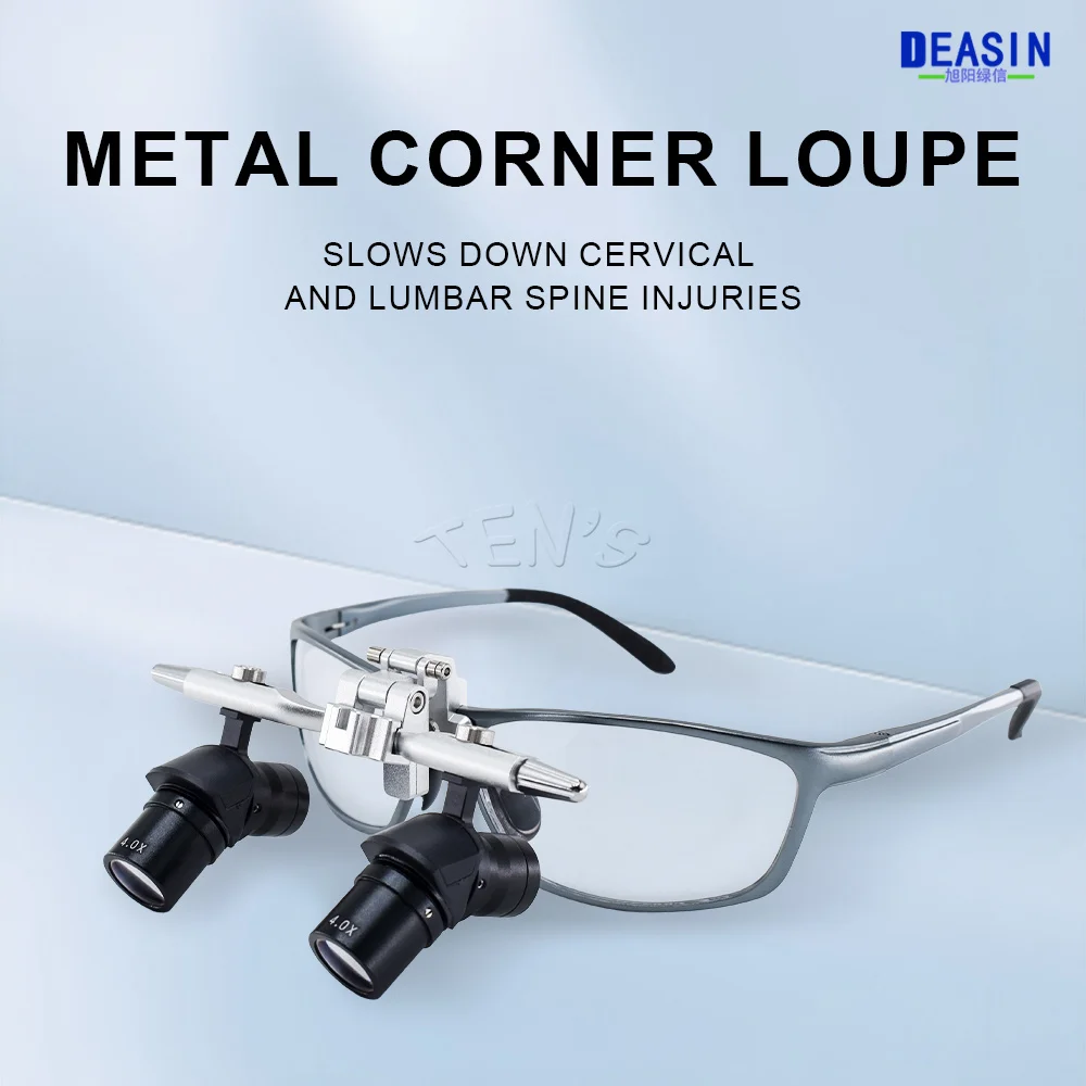 

New ANLGE2 LOUPES All Metal Angle Loupes, Dental and Oral Surgery Loupes, Ergonomic Loupes Clear Field of View Optional 4.0X