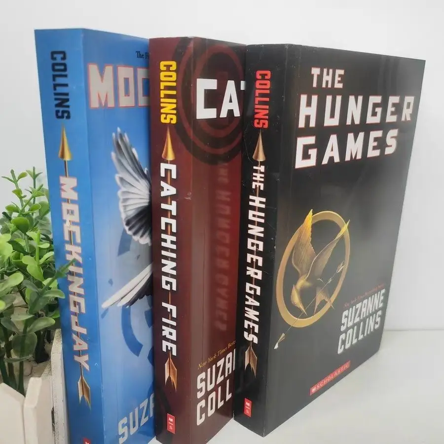 The Hunger Games Trilogy Livros Ingleses, Livros de Romance Original, 1-3 Conjunto de 3