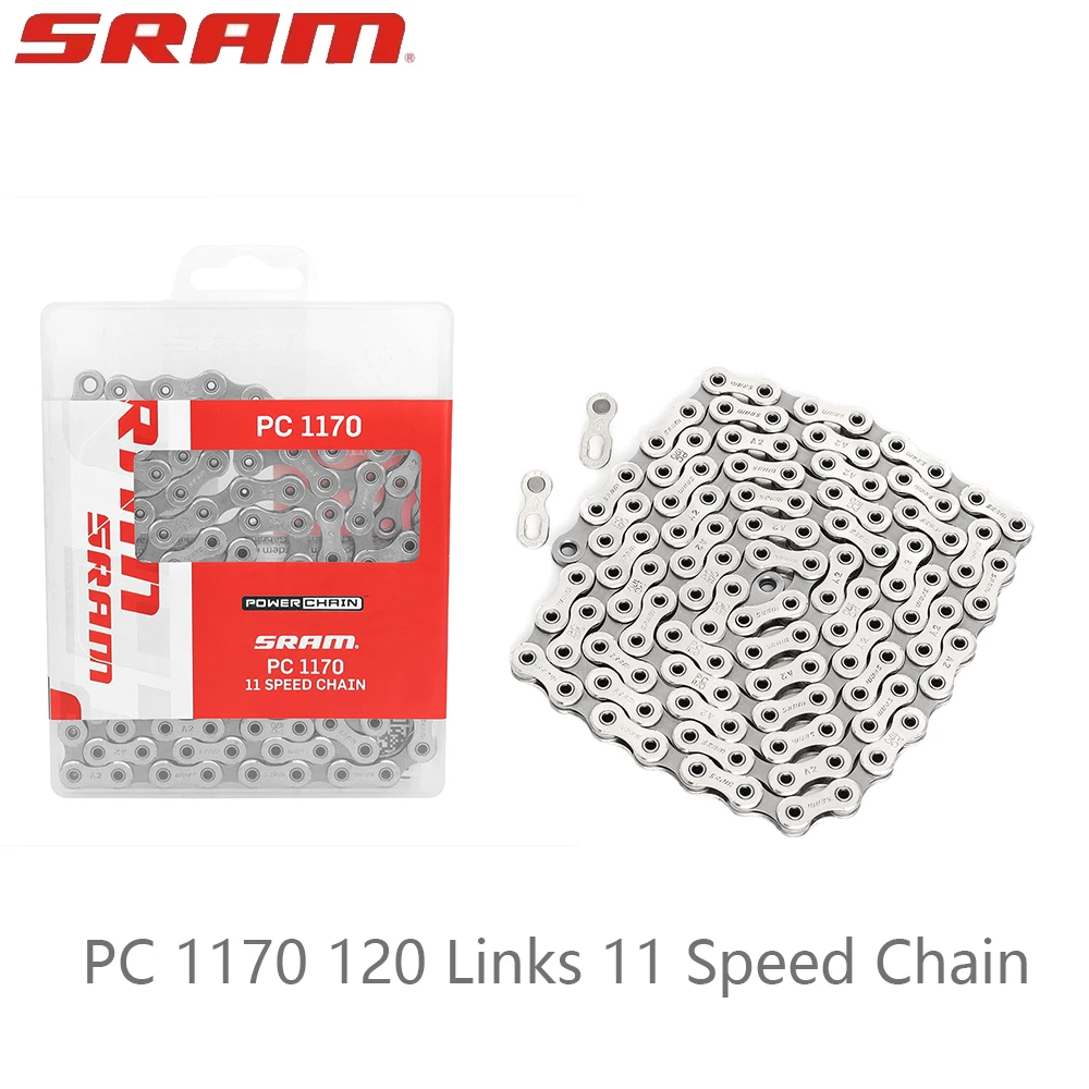 SRAM PC 1170 11 Speed 120 Links Chain Hollow Pin Power Lock Belt Quick Release Magic Buckle For MTB Road Bike Original Parts