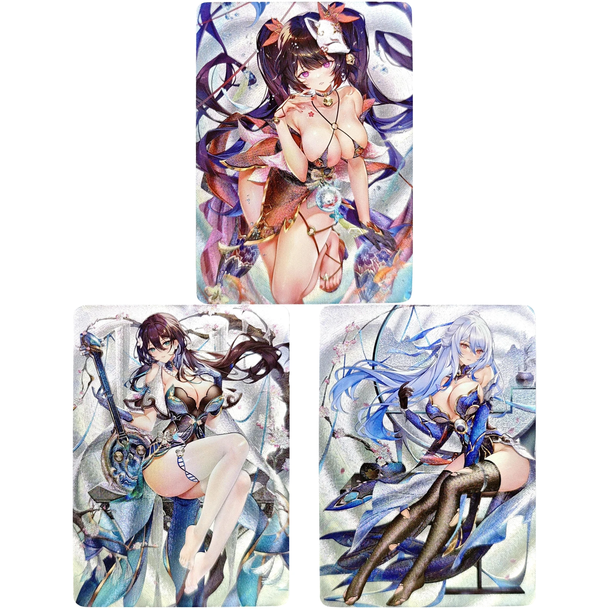 

3Pcs/set Honkai: Star Rail ACG Texture Flash Card Opcg Diy Self Made Classic Game Anime Collection Cards Gift Toys