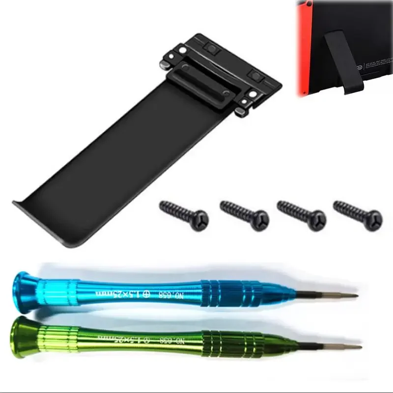 Replacement Back Shell Kickstand With Repair Tool Kit Back Bracket For Nintendo Switch Console Games Accessories